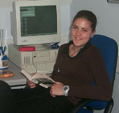 Me at the AfterSchool club I help teach. Note the lack of children. Ahh... bliss.