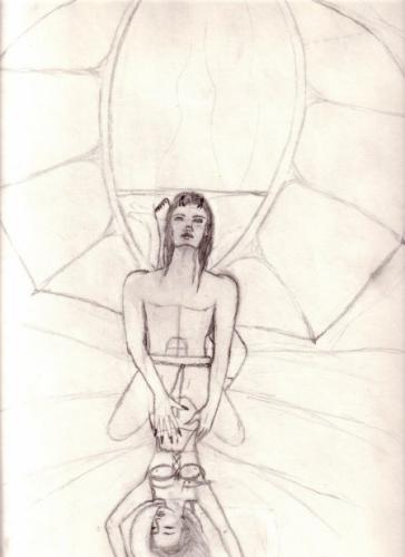 A sketch that I came up with on my free time.  I plan to do one with a succubus next time.