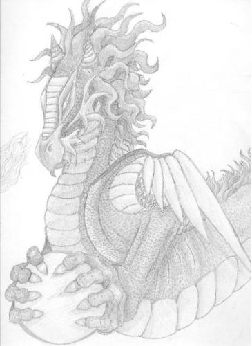 I spent a long time trying to finish this one, I still have to do the tail. 