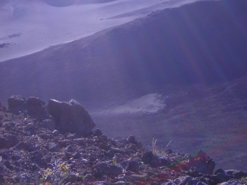 On top of a mountain or under the ocean? You decide.  

The mystery of the crater.