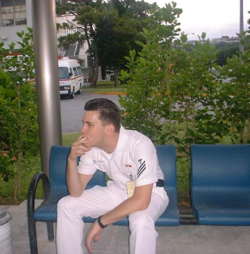Dolo took this of me when i first got the camera.  This is for all you NON-SMOKERS!  *WINK*