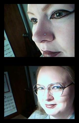 I got my nose pierced recently. So I took a couple of pictures with my new nose sparkly.