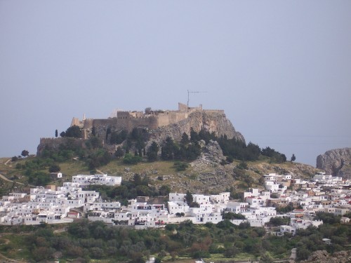 My first submission of a deployment picture... a 3,000 year old temple to Athena looking over the town of Lindos on the island of Rhodes, Greece. 